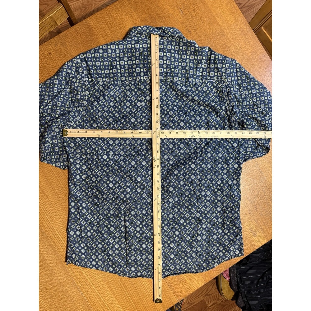 Cinch Western Shirt XL Modern Fit Snap Button Geometric Cowboy Rodeo - Picture 6 of 7